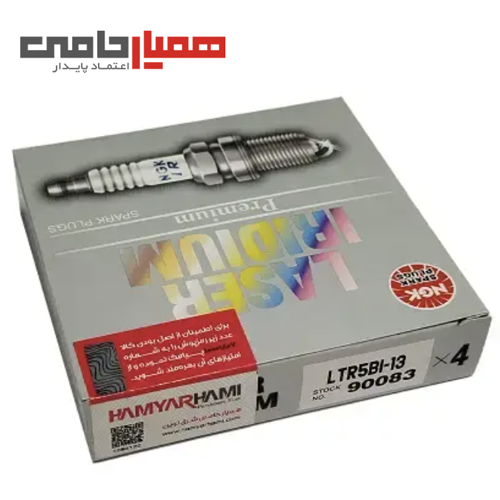 شمع پایه بلند سوزنی بدون واشر LTR5 B1-13-90083 NGK لیزر اریدیوم